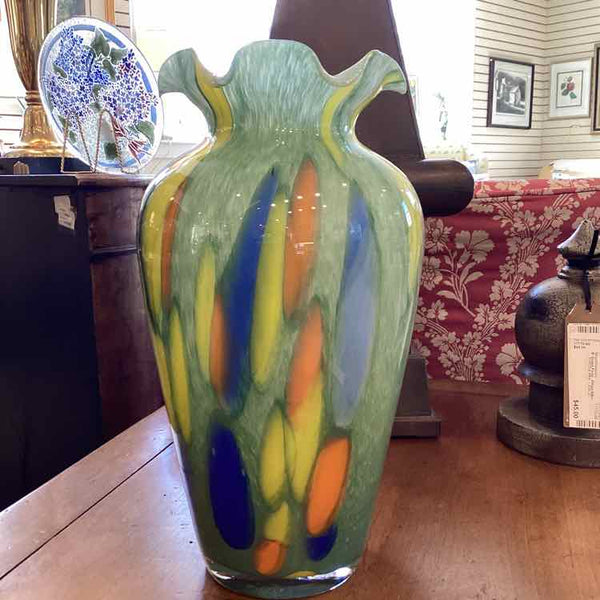 Multi-Color Glass Vase