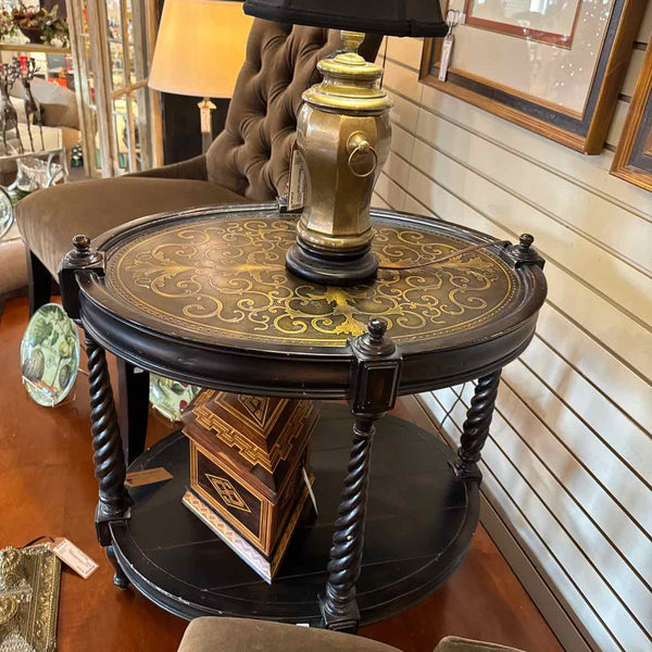 "As Is" Side Table w/Barley Twist Legs