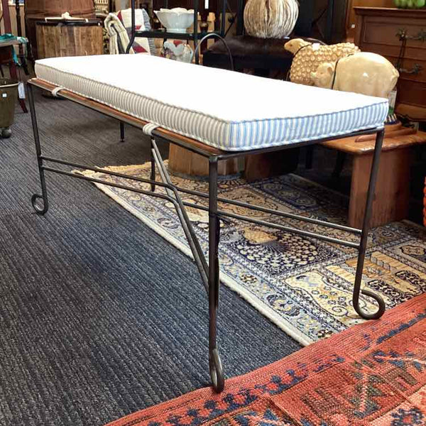 Metal Bench With Cushion