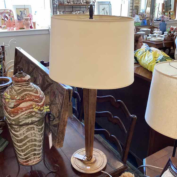 Visual Comfort Brushed Gold Metal Lamp
