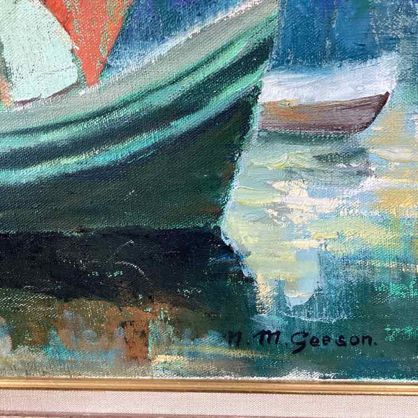 Sailboat Painting By N. M. Geeson