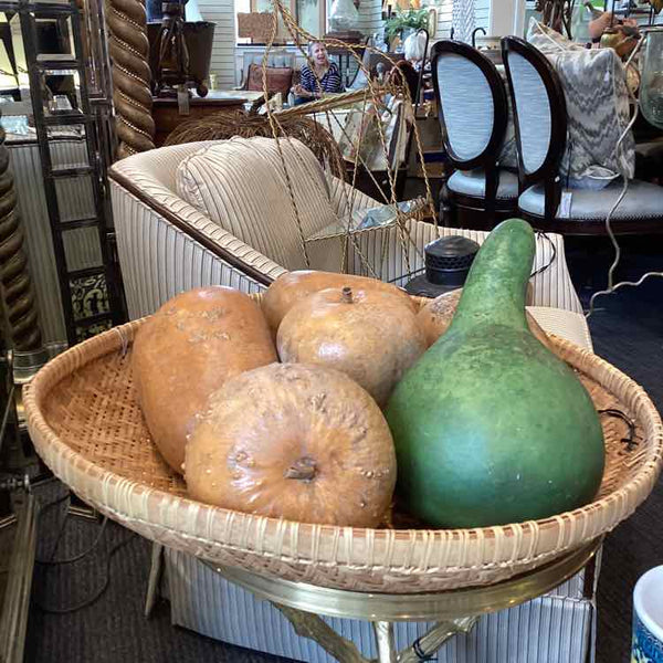 Fisherman's Basket With Dried Gourds