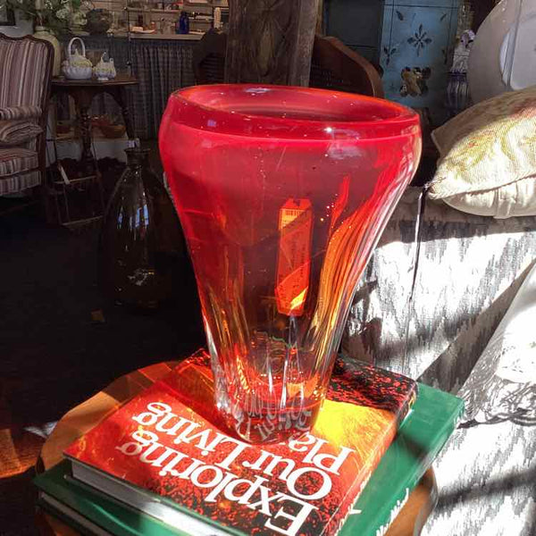 Red Ombre Vase