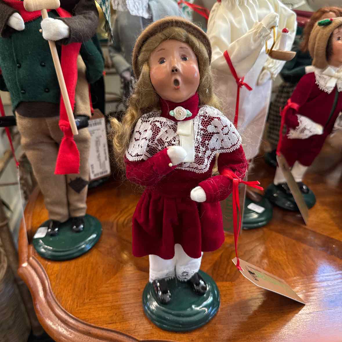 Byers' Caroler Girl in Red Velvet