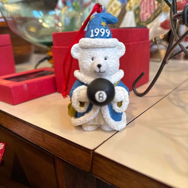 1999 Santa Bear Ornament (Marshall Fields)