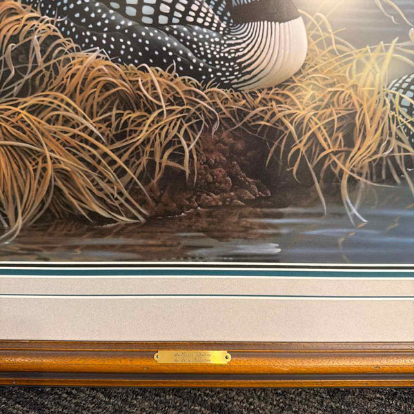 "Stillwater Loons" Print w/ Library Lamp (Jerry Gadamus)