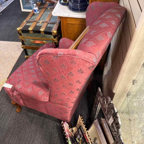 Wingback Queen Anne Arm Chair