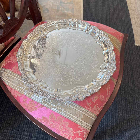 Silverplate Footed Tray