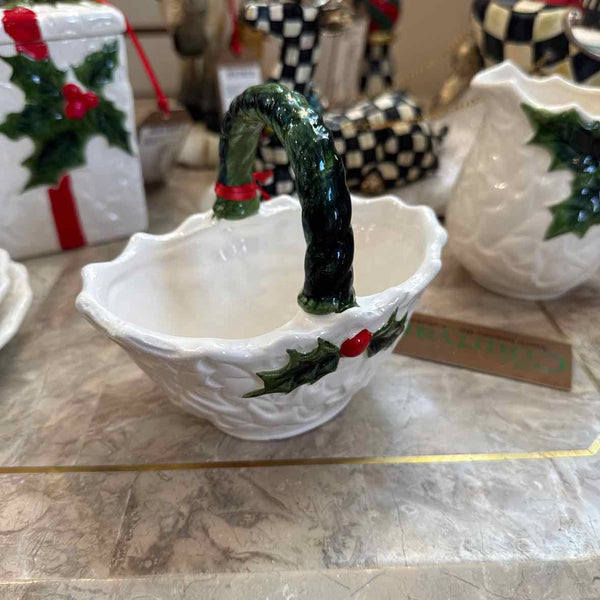 Holly Berry Basket - Lefton