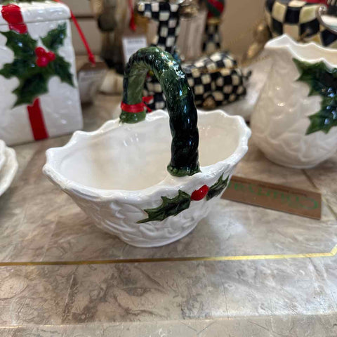 Holly Berry Basket - Lefton