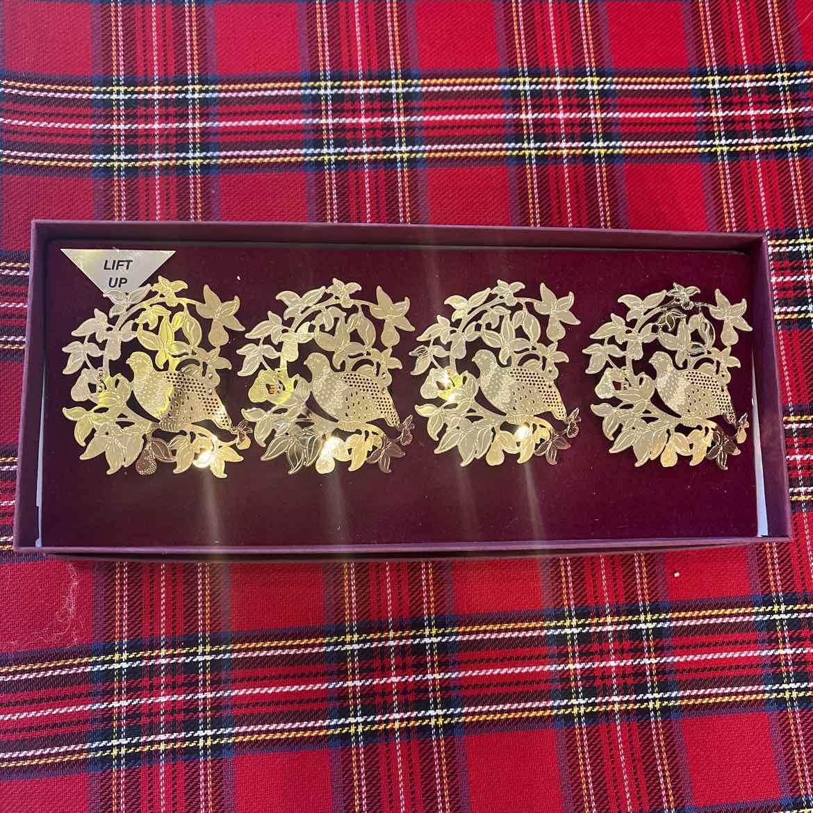 Baldwin Brass Napkin Rings - Set of 4