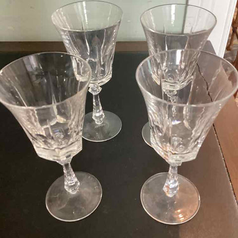 4 Gorham Cut Glass (4 oz) Glasses