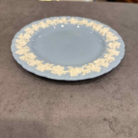 Wedgwood Blue Queenware Plate/Grape Design
