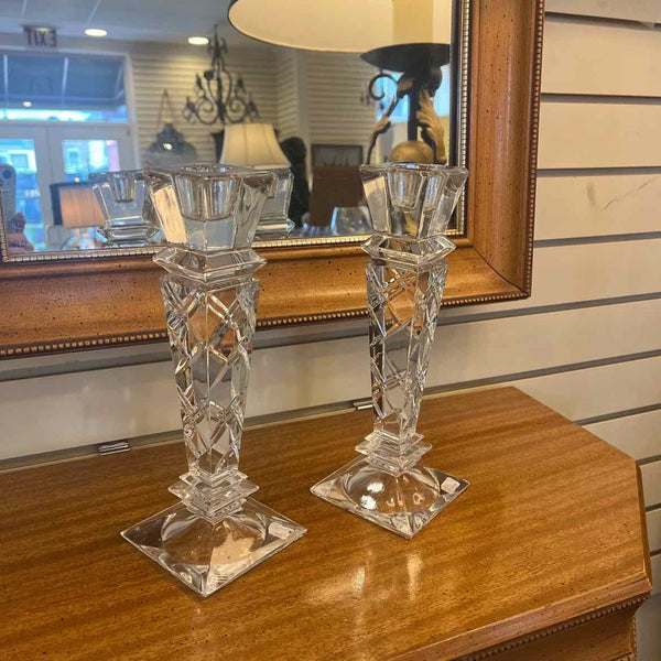 Pr. of Towle Crystal Candlesticks