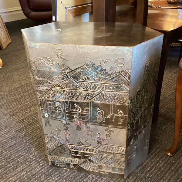 Pair Of Philip Kelvin LaVerne " Lo Ta Hexagonal  Cube" Tables