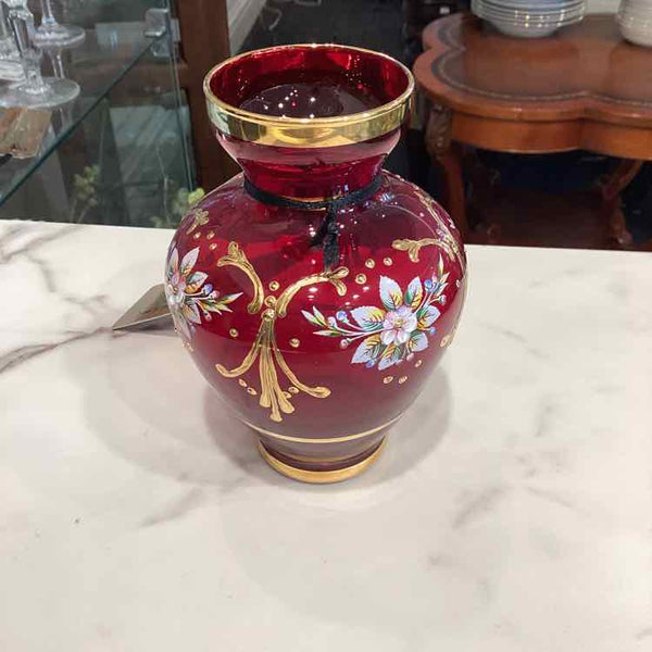 Ruby Red Bud Vase