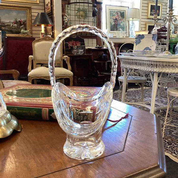 Etched Glass Basket