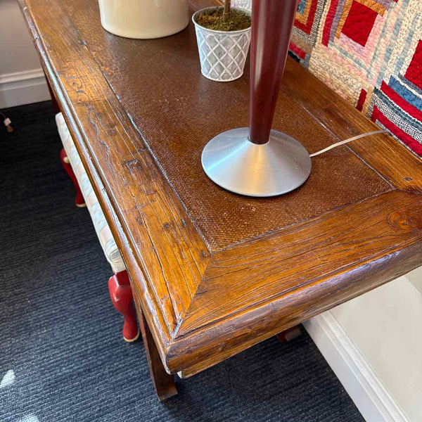 Leather Top Console
