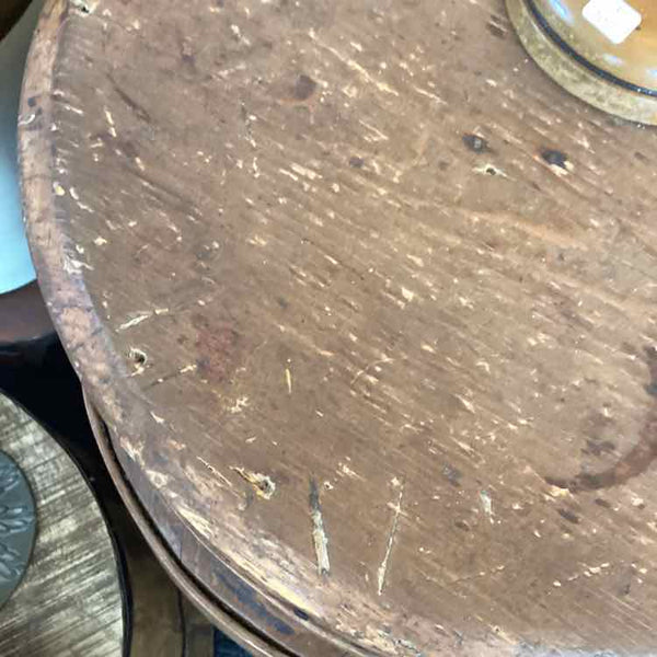 Antique Wine Barrel with Hinged Top