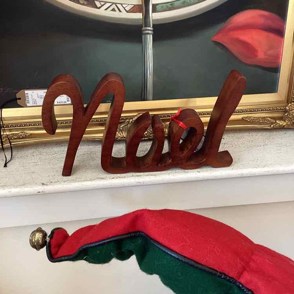 Wood "Noel" Sculpture