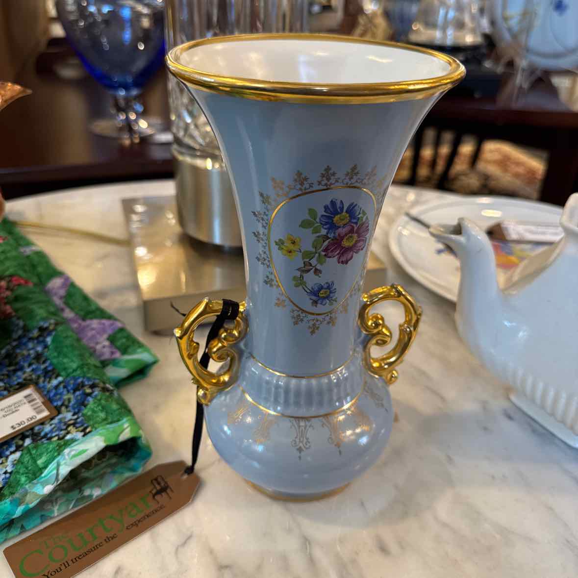 Vintage Blue Vase