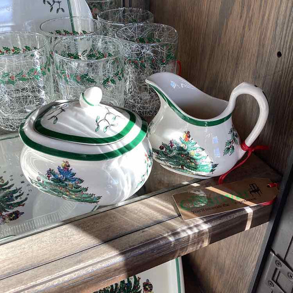Spode Christmas Creamer & Sugar