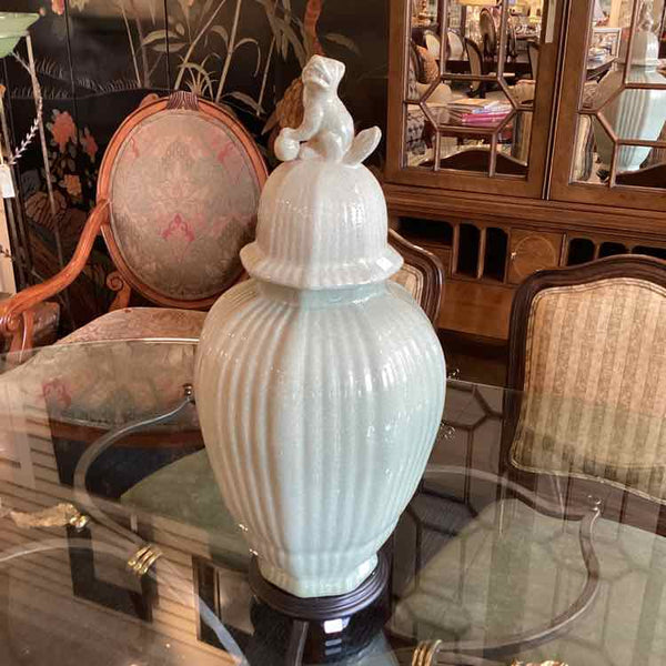 Foo Dog Ginger Jar With Base