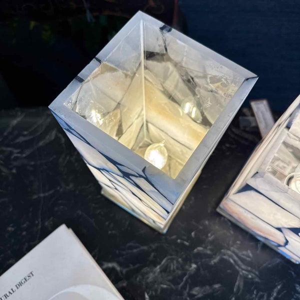 Square Alabaster Lamp