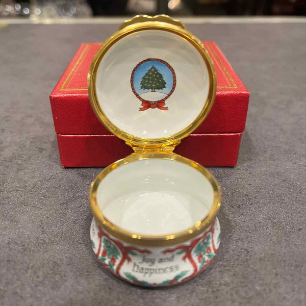 Halcyon Enamel Christmas Box