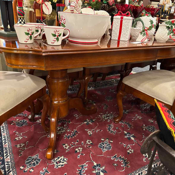 Cherry Dining Table and 8 Chairs
