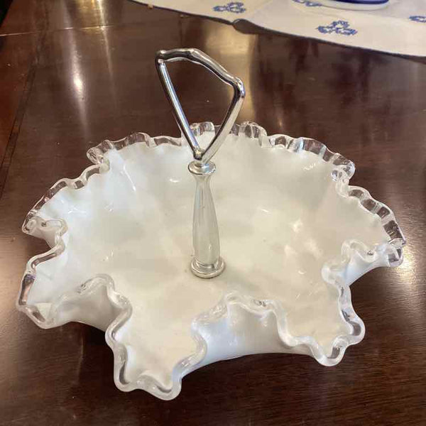 Fenton Milk Glass Candy Dish