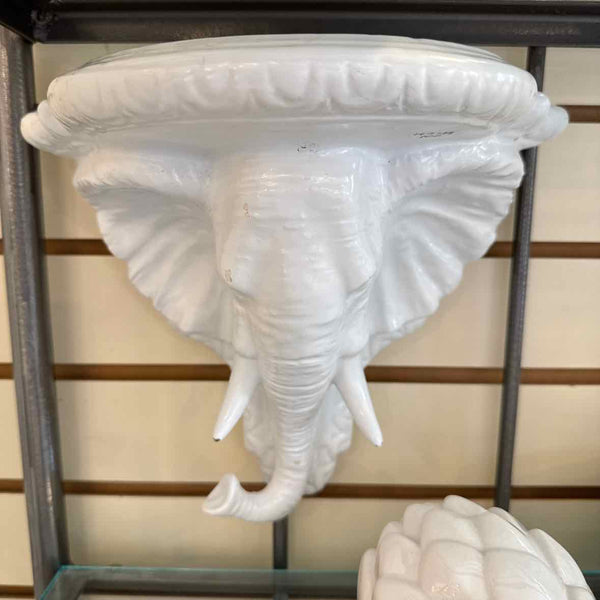 Two White Elephant Shelves