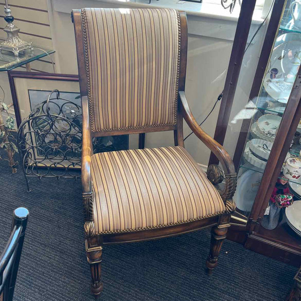 Walter E. Smith Gold Striped Chair