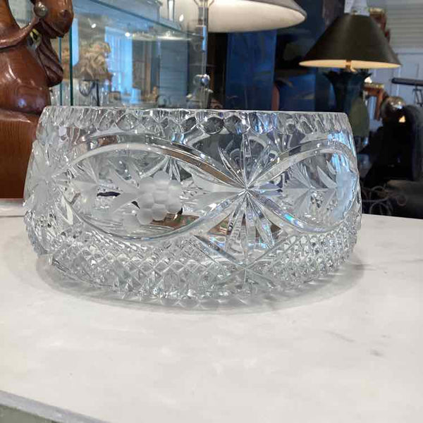 Cut Crystal Bowl - Starburst Pattern