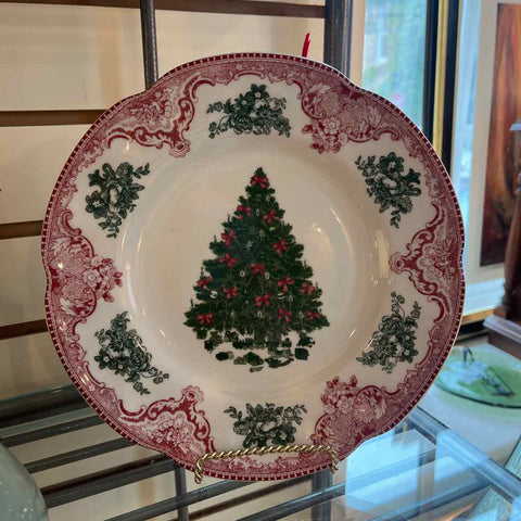 2 Johnson Bros. Tree Holiday Plates