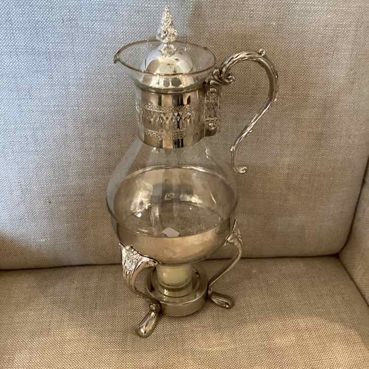 Coffee Carafe - Silverplate and Glass