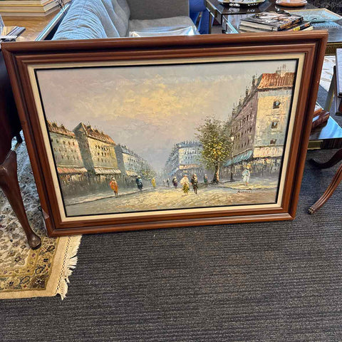 Signed European Street Scene