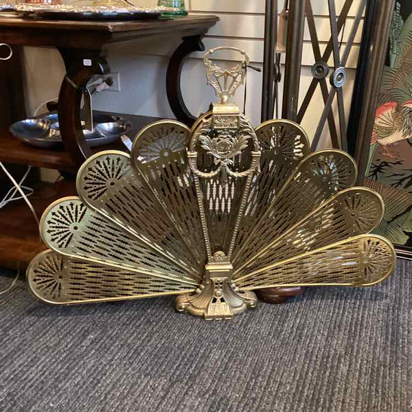 Brass Fan Fireplace Screen