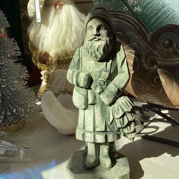 Faux Stone Santa Figure