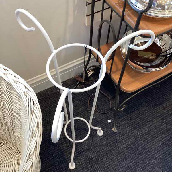 White Wrought Iron Plant Stand