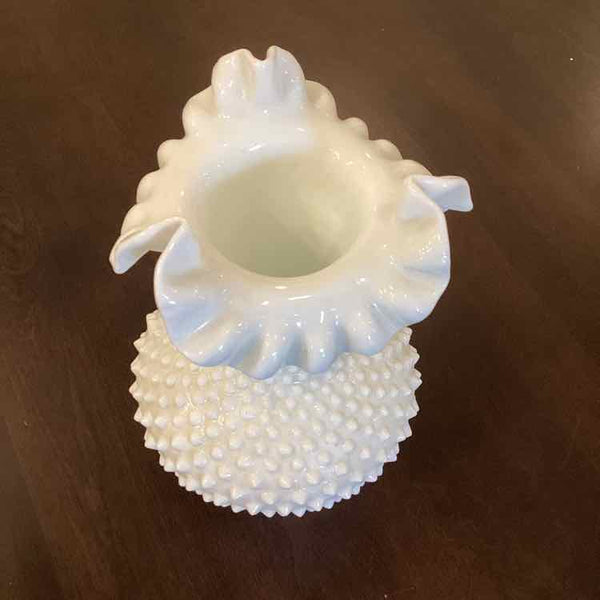 Hobnail Milk Glass Fenton Vase