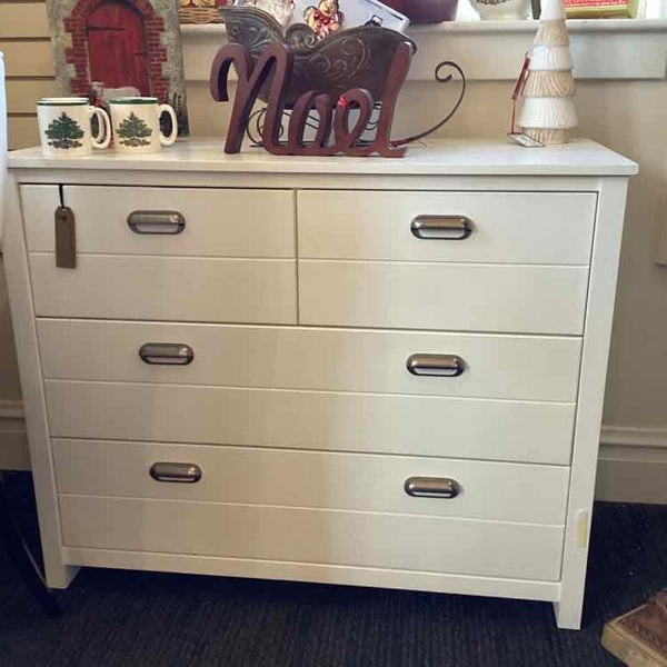 White Lacquer "Haven" 4 Drawer Dresser