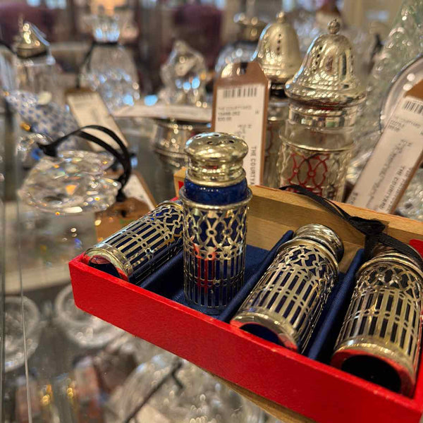 4 Cobalt & SLP Salt and/or Pepper Shakers