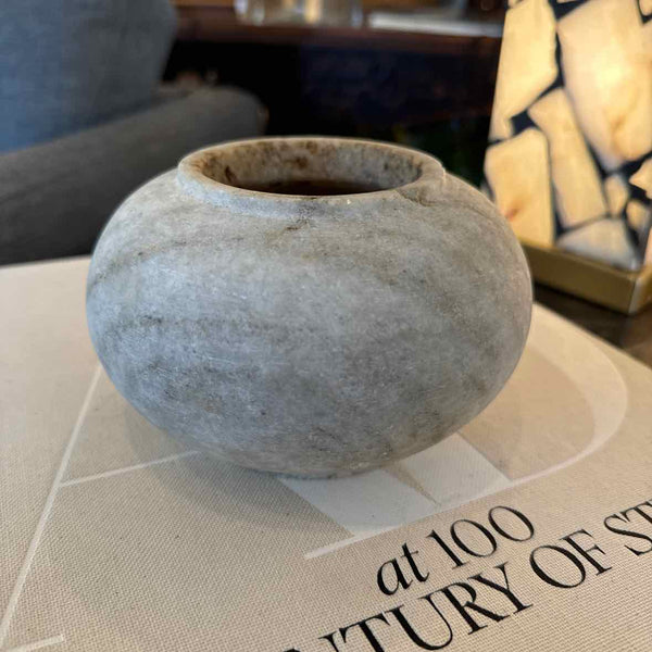 Round Granite Vase