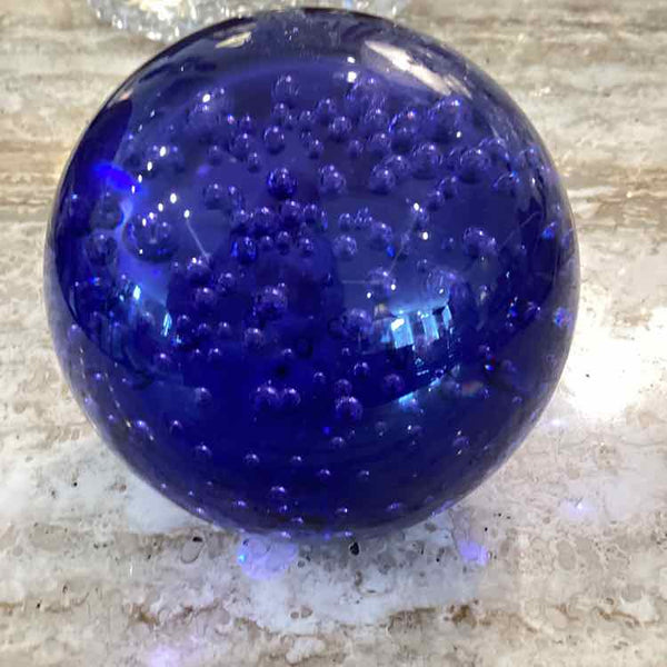Blue Crystal Paperweight