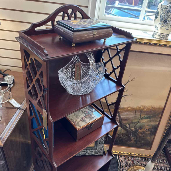 Vintage Chippendale Etagere/Bookcase