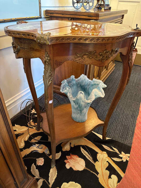 Pair Of Victorian Tables With Glass