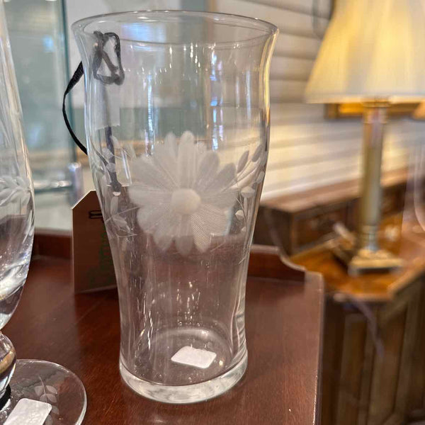 Etched Glass Tumbler