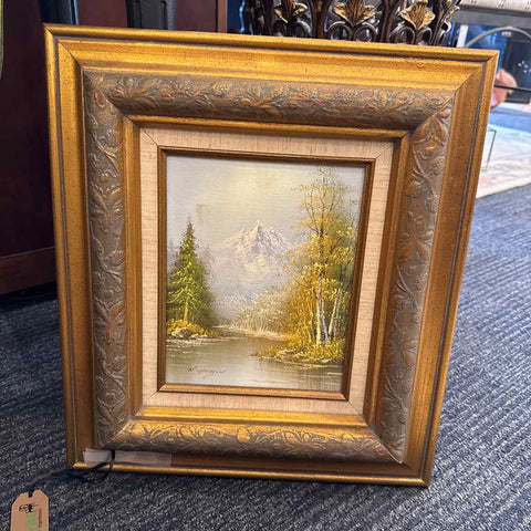 Oil Painting - Mountain Scene