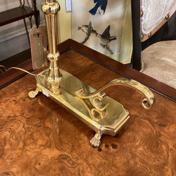 Brass Footed Table Lamp
